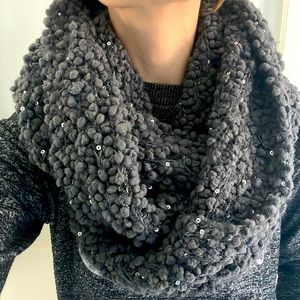 Anthropologie sequin infinity scarf